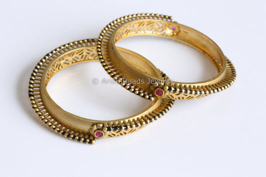 One Of A Kind Antique Gold Bangle Set