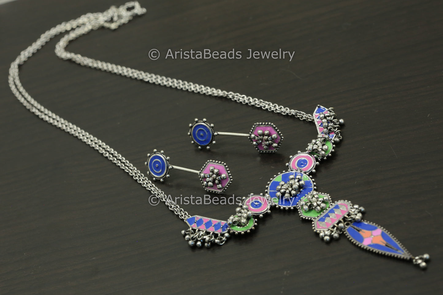 Enamel Necklace Sets - Style 1