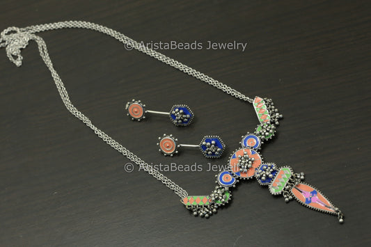 Enamel Necklace Sets - Style 2