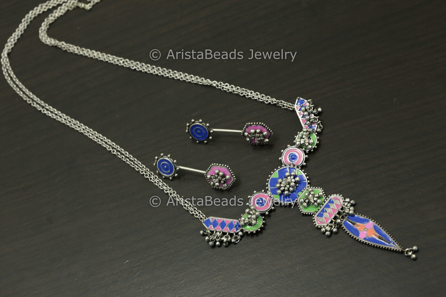 Enamel Necklace Sets - Style 1