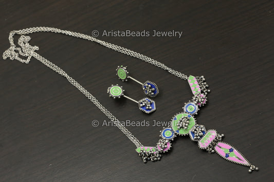 Enamel Necklace Sets - Style 3