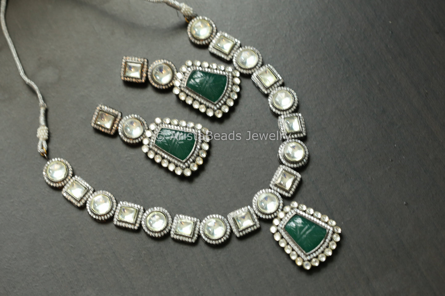 Polki Kundan Necklace Set