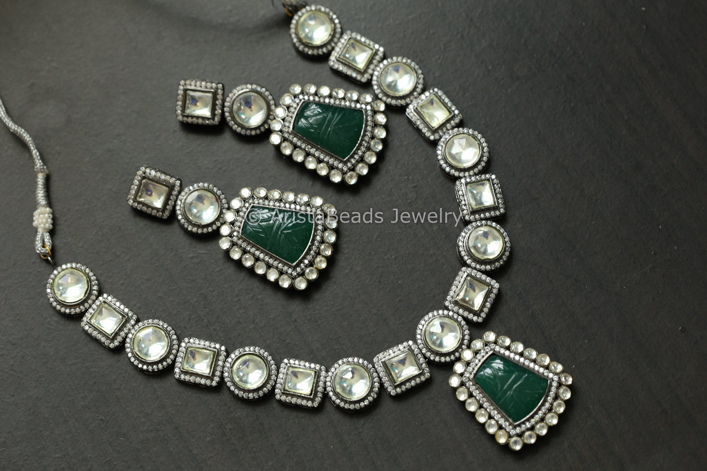 Polki Kundan Necklace Set