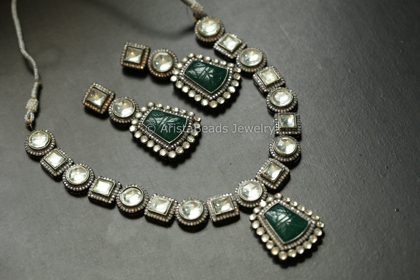 Polki Kundan Necklace Set
