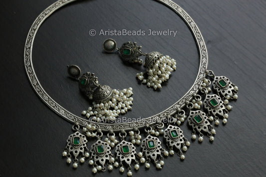 Green Hasli Necklace Set