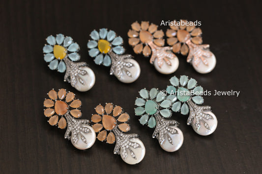 Baroque & Monalisa Stone Earrings