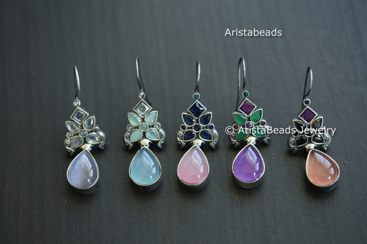 CZ Monalisa Stone Earrings