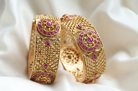 Kemp Filigree Bangle Set(Openable)