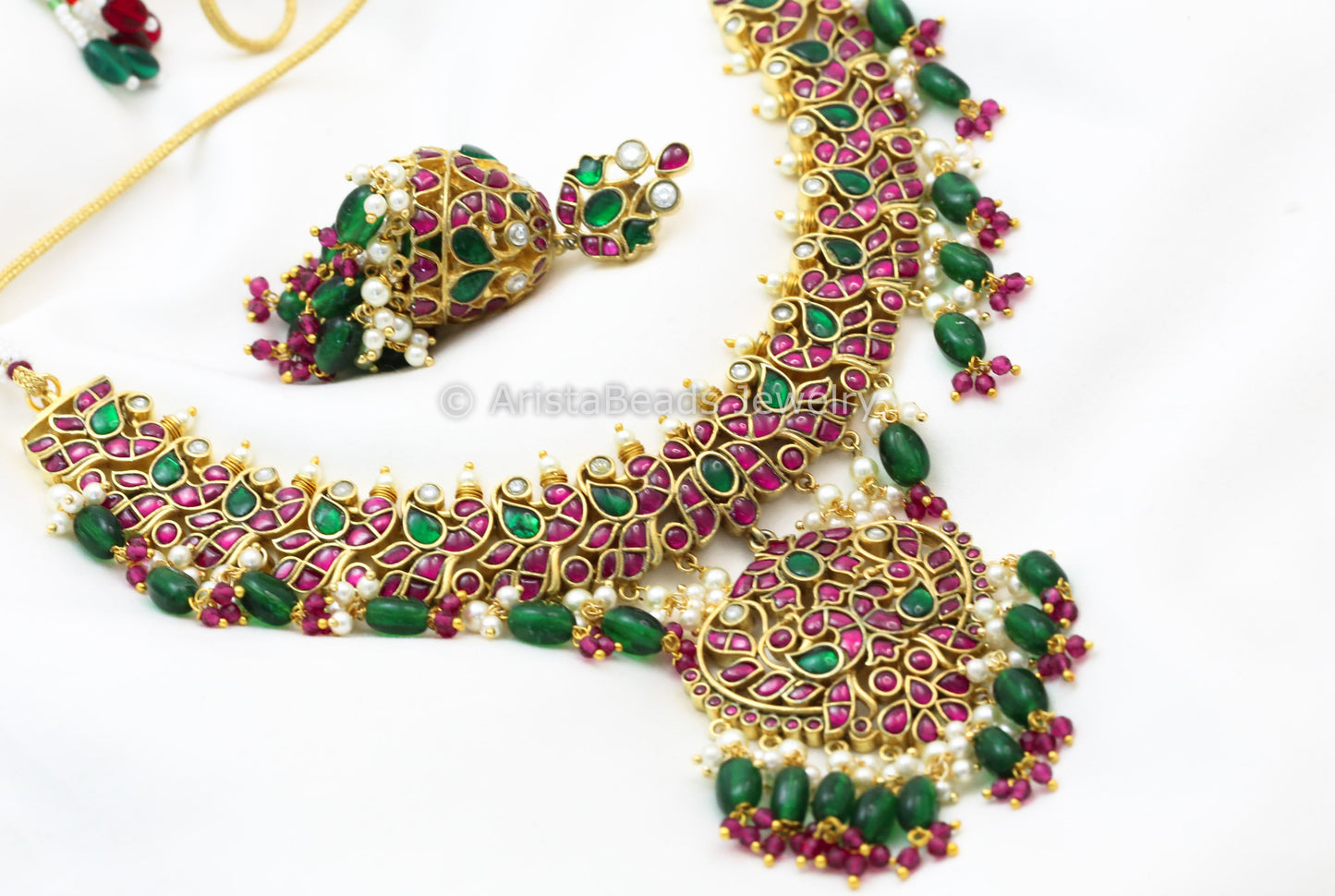 Next To Real Fine Jadau Kundan Necklace Set