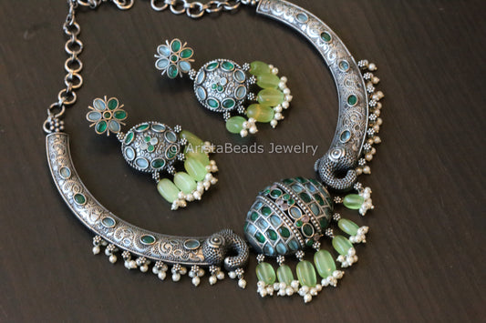 Emerald, Pink & Mint Hasli Set