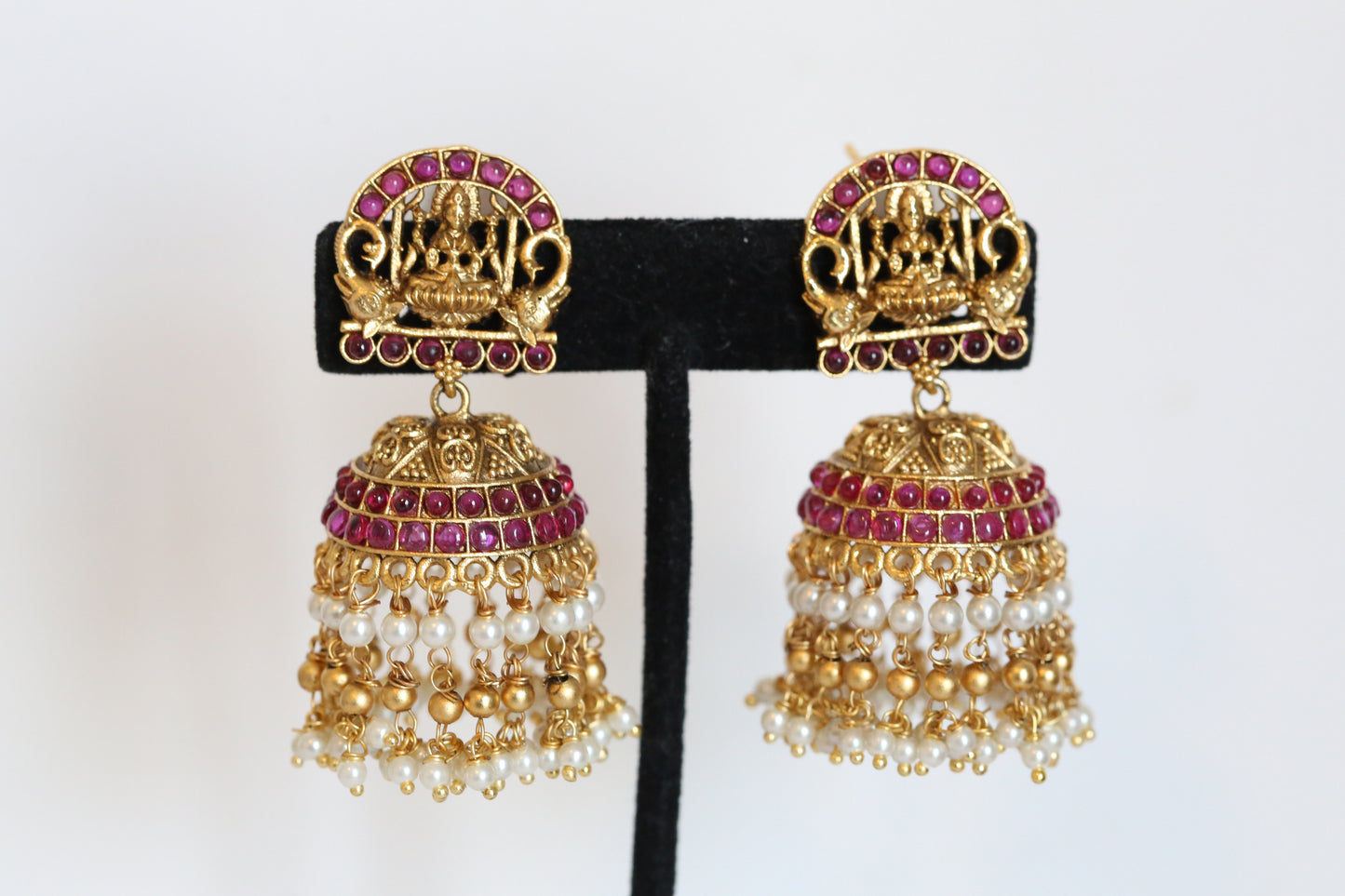 Lakshmi Kemp Jhumka - Ruby