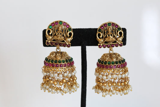 Lakshmi Kemp Jhumka - Multi