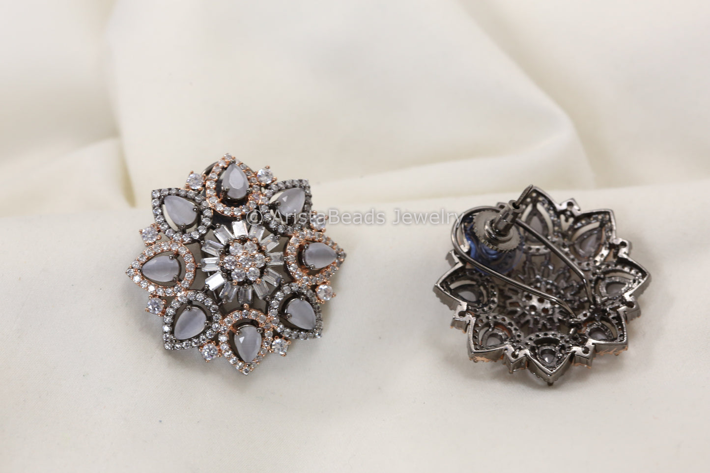 Victorian Large CZ Stone Studs