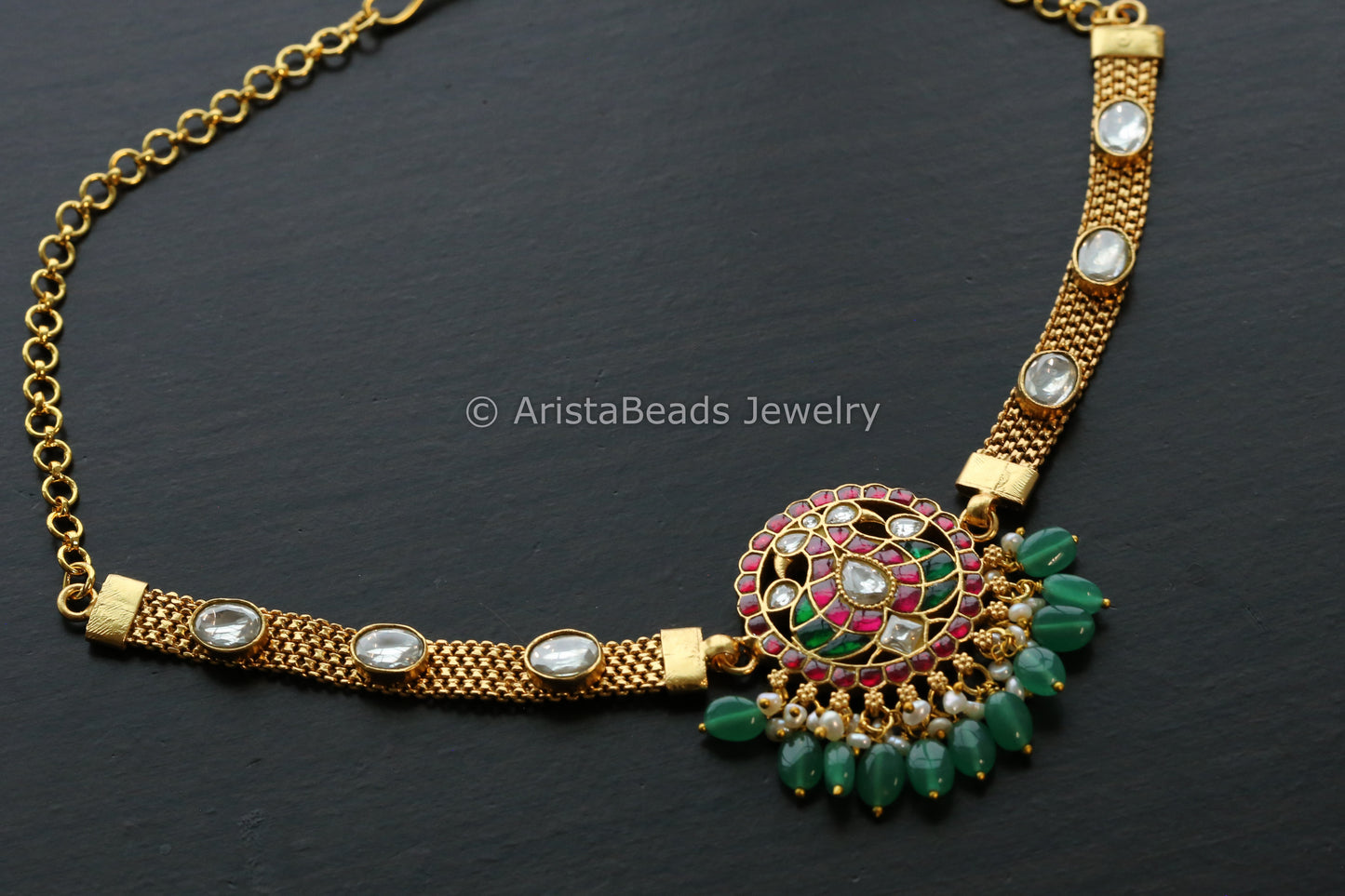 Short Kundan Jadau Necklace