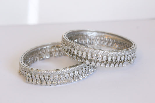 Premium Quality CZ Bangle Set