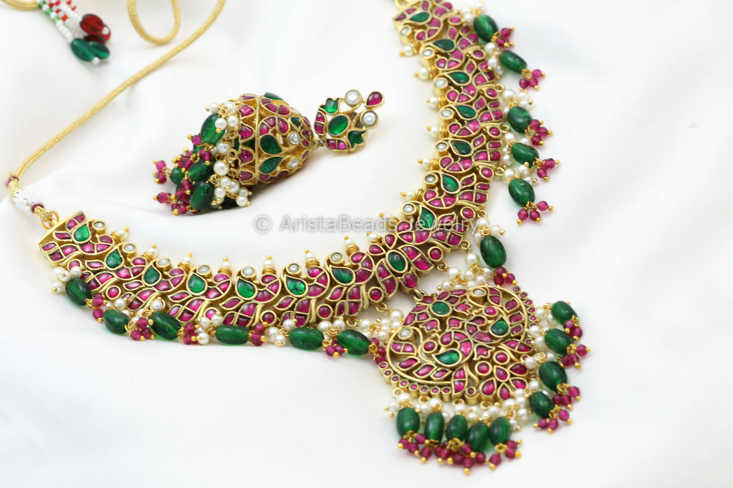 Next To Real Fine Jadau Kundan Necklace Set