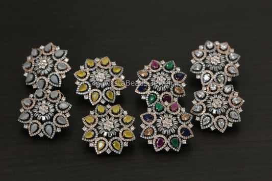 Victorian Large CZ Stone Studs