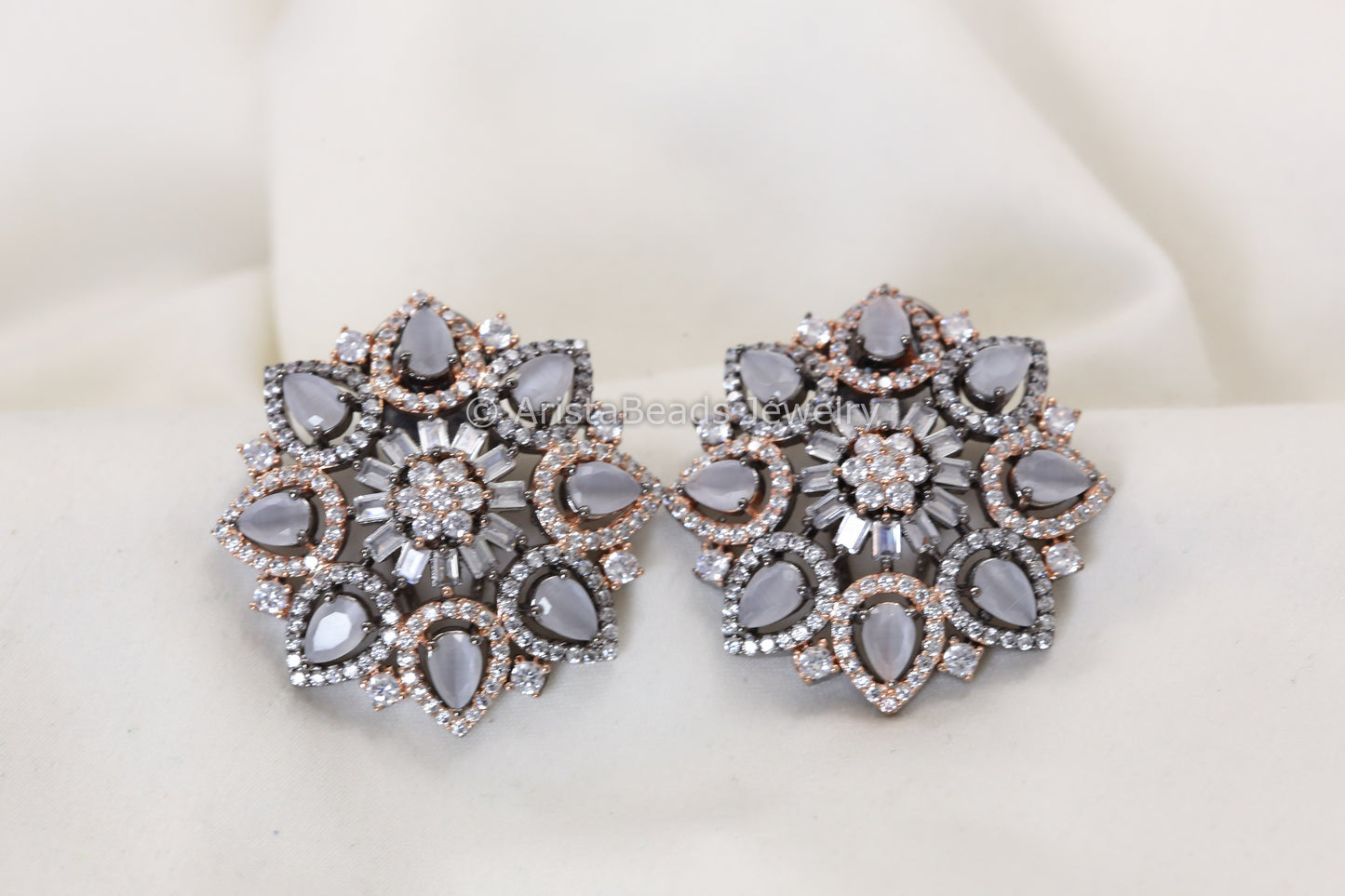 Victorian Large CZ Stone Studs