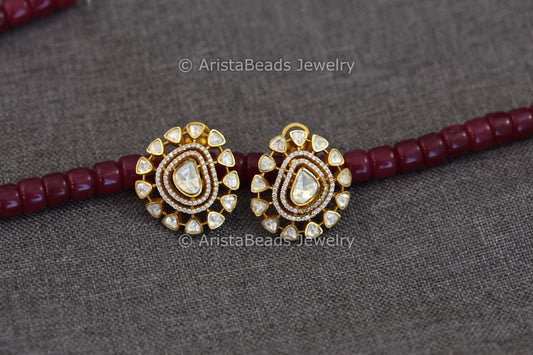Real Moissanite Studs