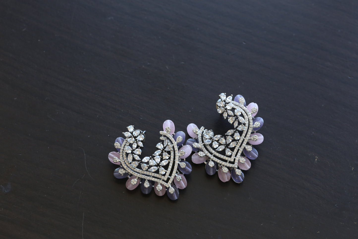 Premium CZ Earrings - Pink