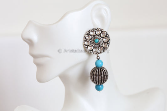 925 Sterling Silver Turquoise Earrings