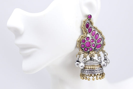 Ruby Dual Tone Jhumka