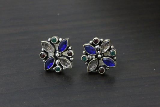 Cute Clear Blue Studs