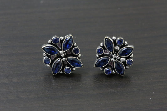 Cute Blue CZ Studs