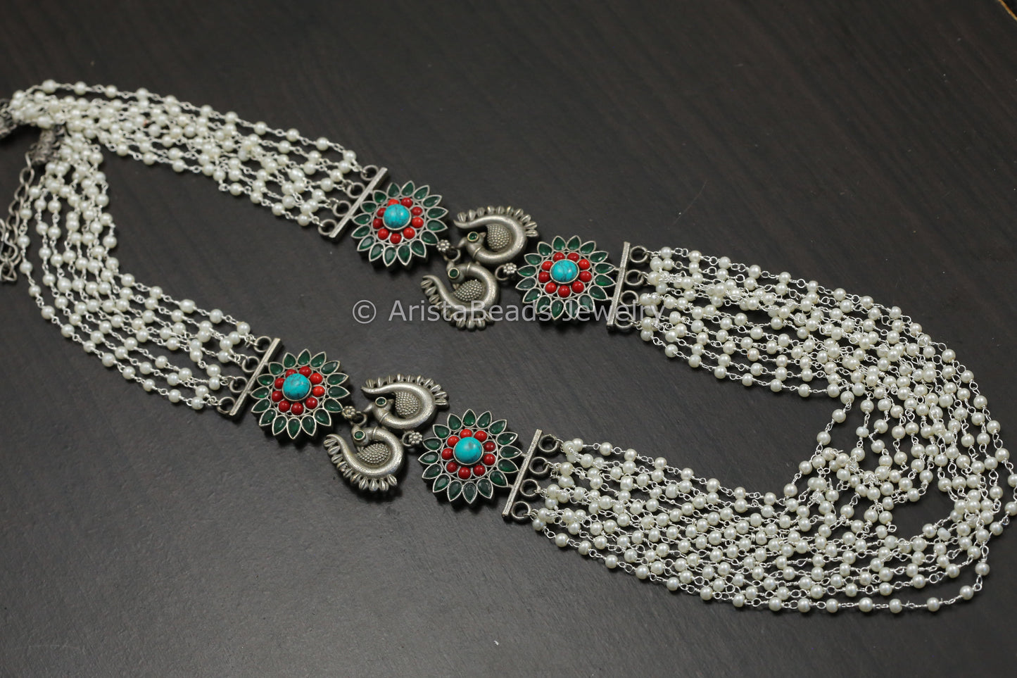 Multistrand Pearl Mala Necklace - Multi