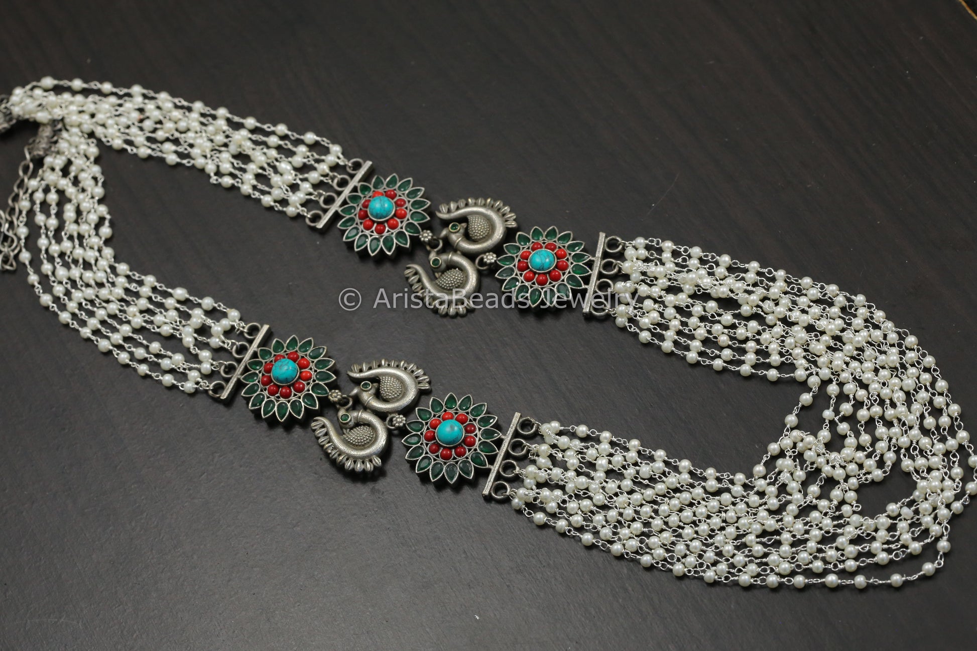 Multistrand Pearl Mala Necklace - Multi