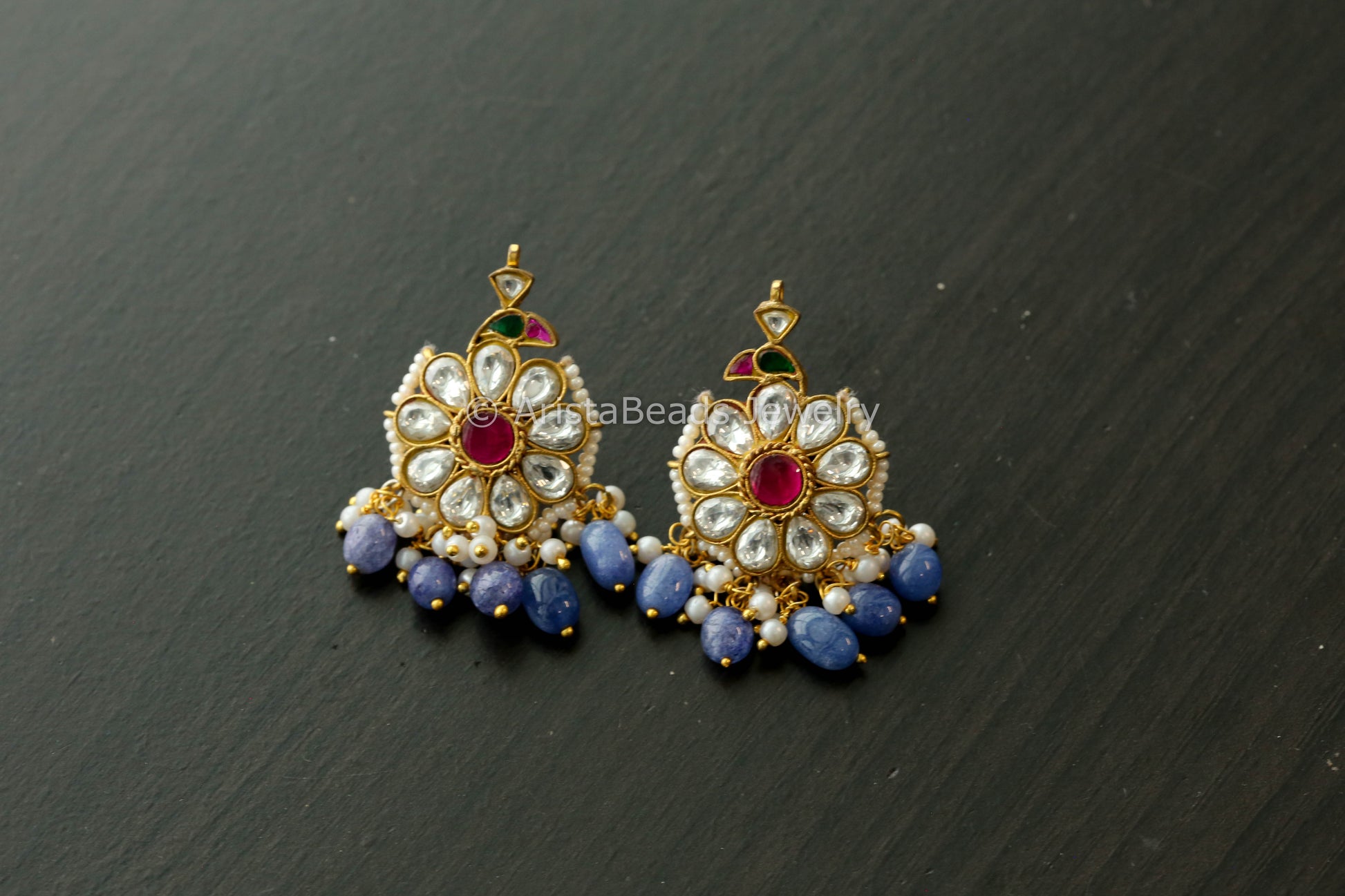 Peacock Jadau Kundan Earrings