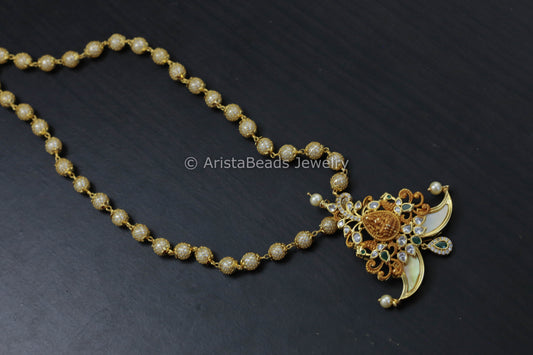 Puligoru Pendant Pearl Mala Necklace