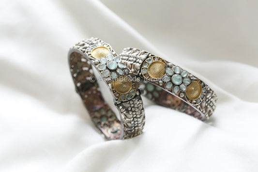 Silver Replica Bangle (Openable) - Mint