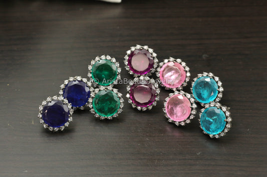 Victorian CZ & Doublet Studs