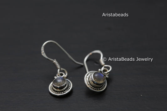 Round 925 Labradorite Drops