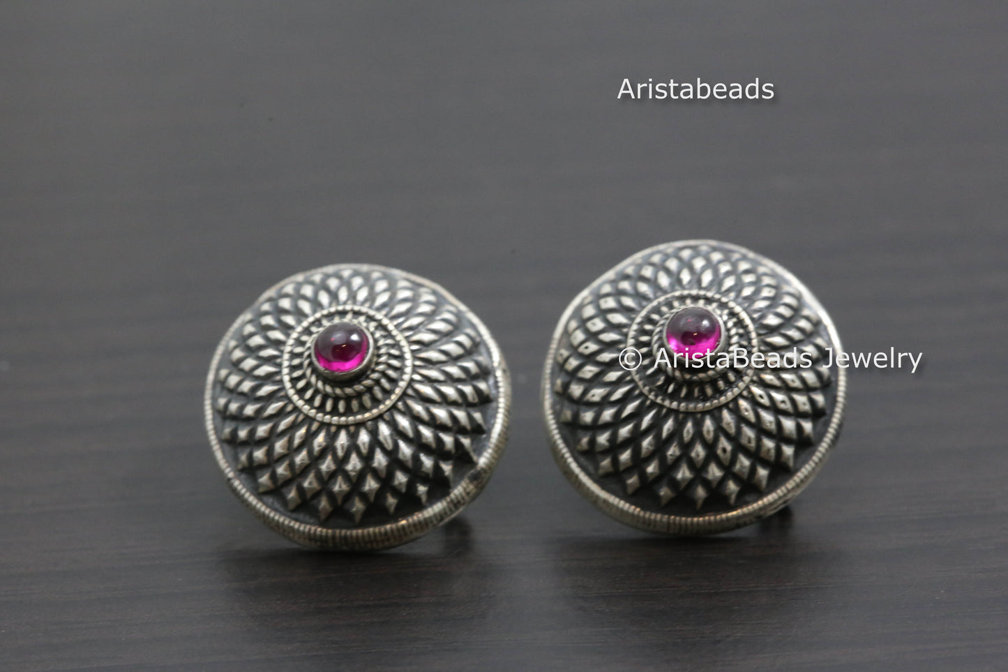 Large Kemp Sterling Silver Studs