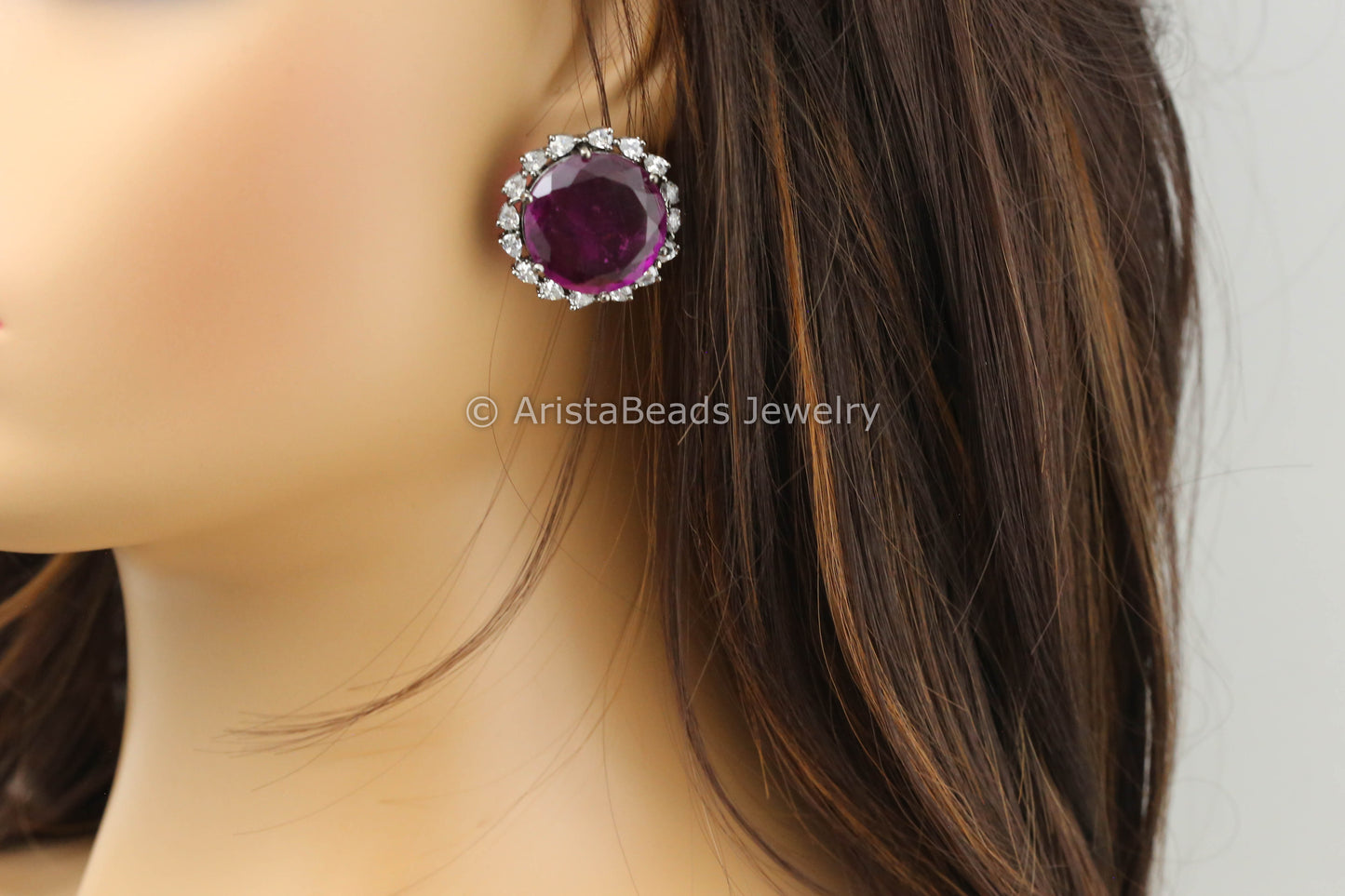Victorian CZ & Doublet Studs