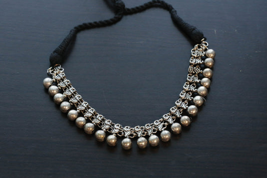 German Silver Beads Necklace