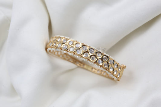 Real Look Uncut Polki Bracelet (Openable)