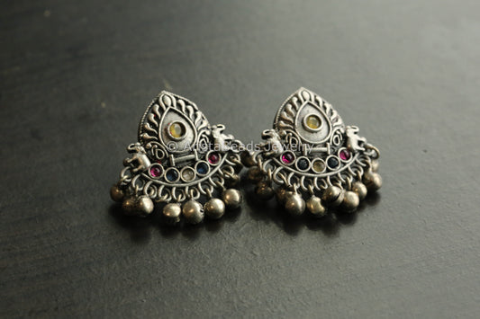 Yelllow Ruby Gungroo Studs