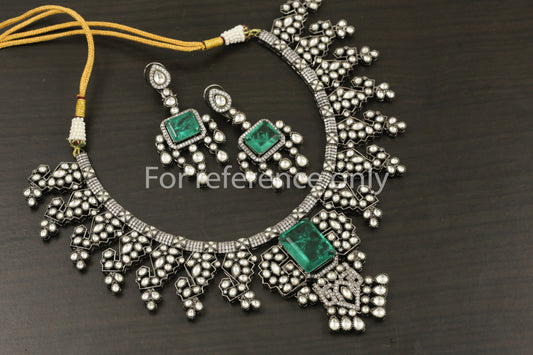 Victorian Kundan & Doublet Necklace Set
