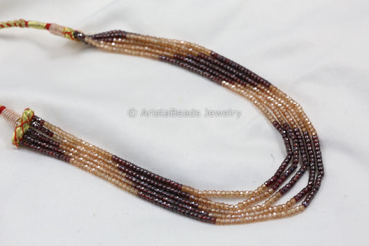 5 Strand Hydro Bead Necklace - Color 4