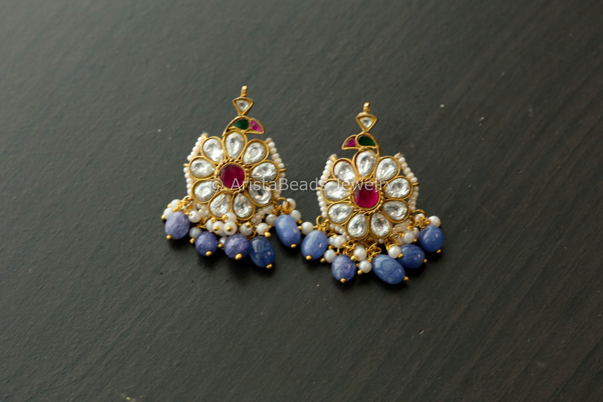 Peacock Jadau Kundan Earrings