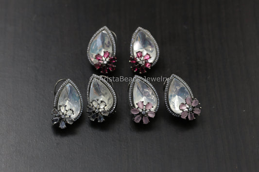 Victorian Uncut Polki Studs