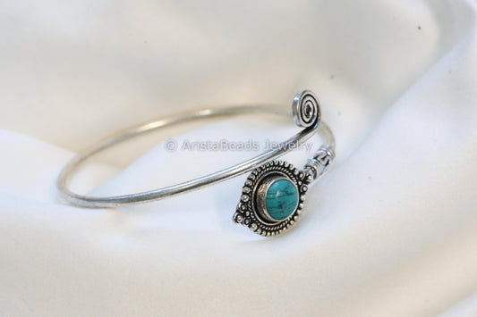 Turquoise Adjustable Bangle