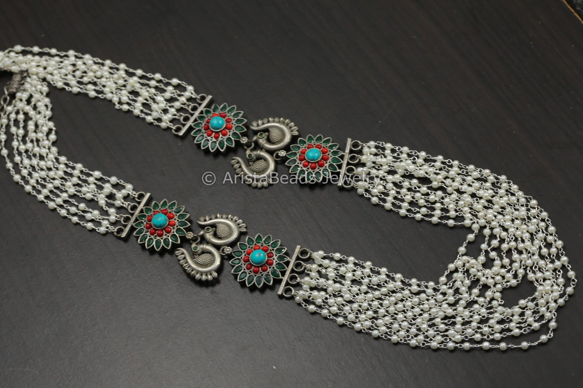 Multistrand Pearl Mala Necklace - Multi