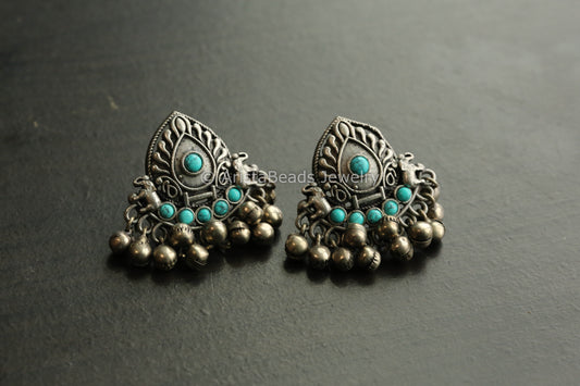 Turquoise Gungroo Studs