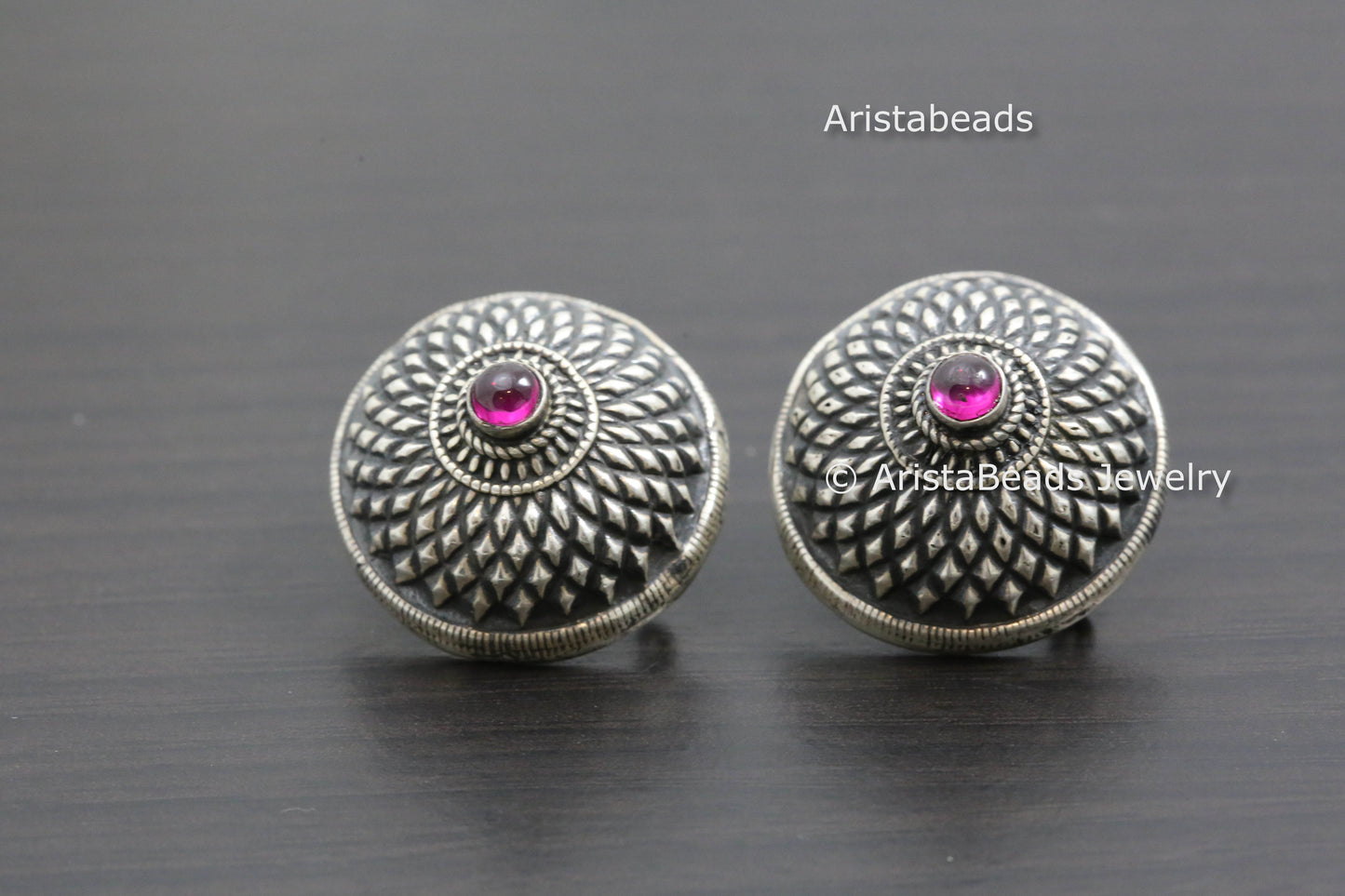 Large Kemp Sterling Silver Studs