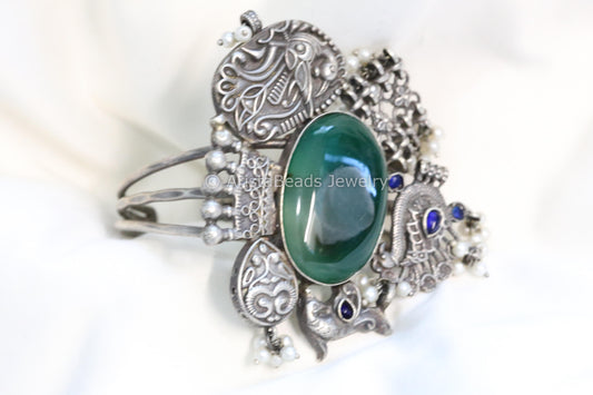 Handmade Designer Cuff - Green